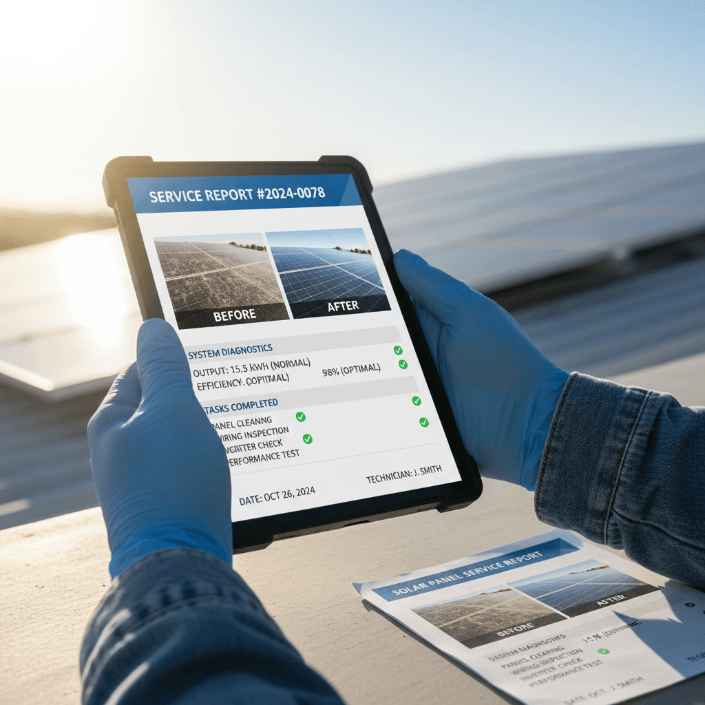 EPC subcontractor reviewing solar project documentation