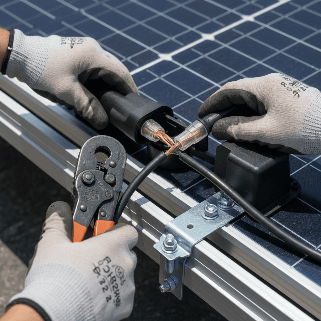 Solar monitoring dashboard on a tablet